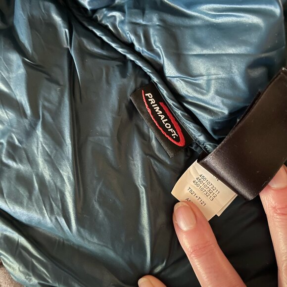 North Face Teal Puffy Vest - Picture 4 of 7